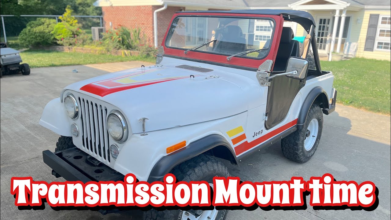 Replacing the transmission mount in my 1981 Jeep CJ-5