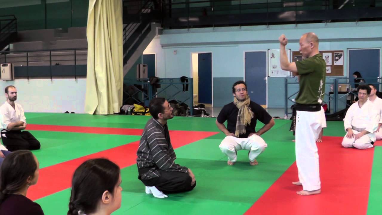 Hino AKIRA  au Dojo d'Herblay  à l'invitation de Léo et Issei TAMAKI