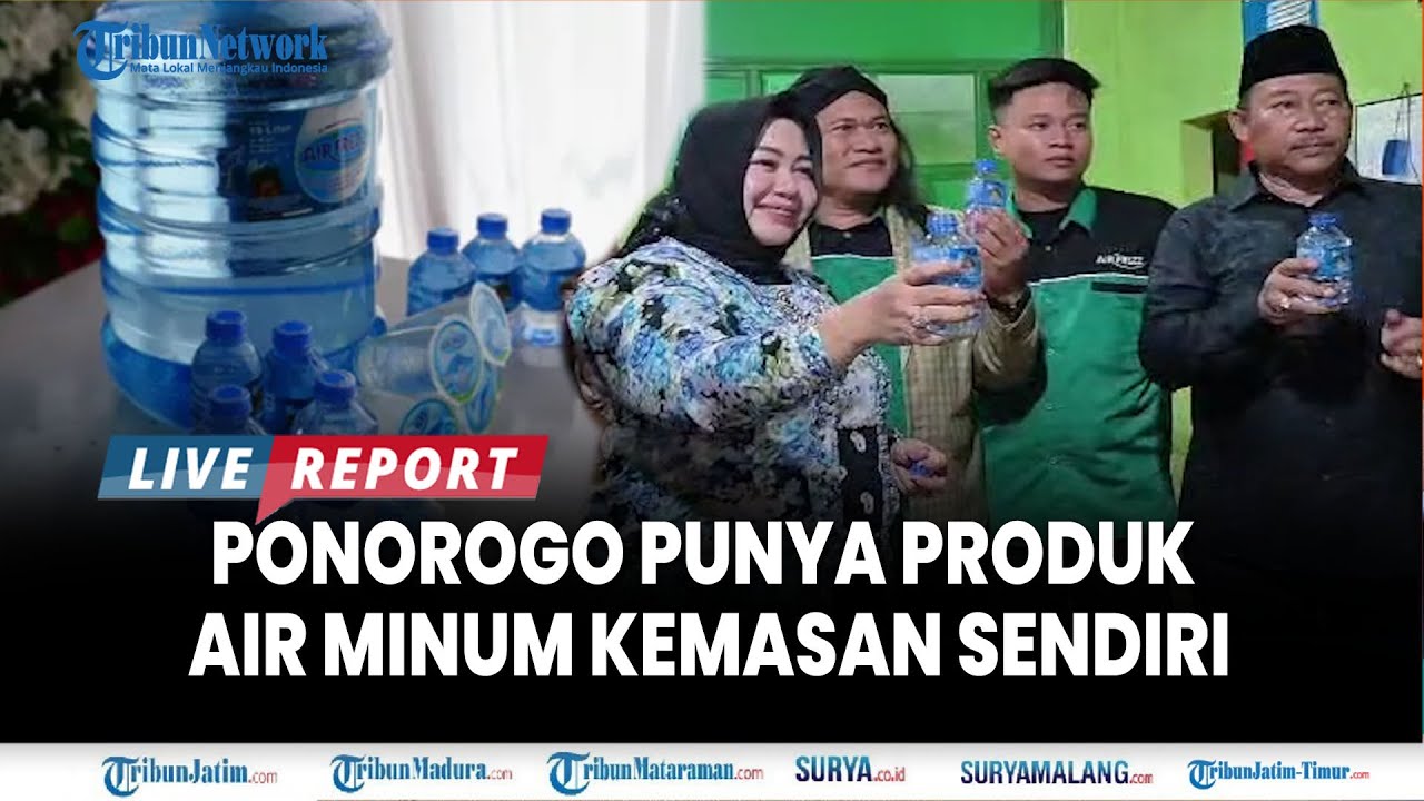 🔴PLT BUPATI LISDYARITA RESMIKAN AIR FREZZ, Air Minum Kemasan Asli Ponorogo Bersertifikat SNI