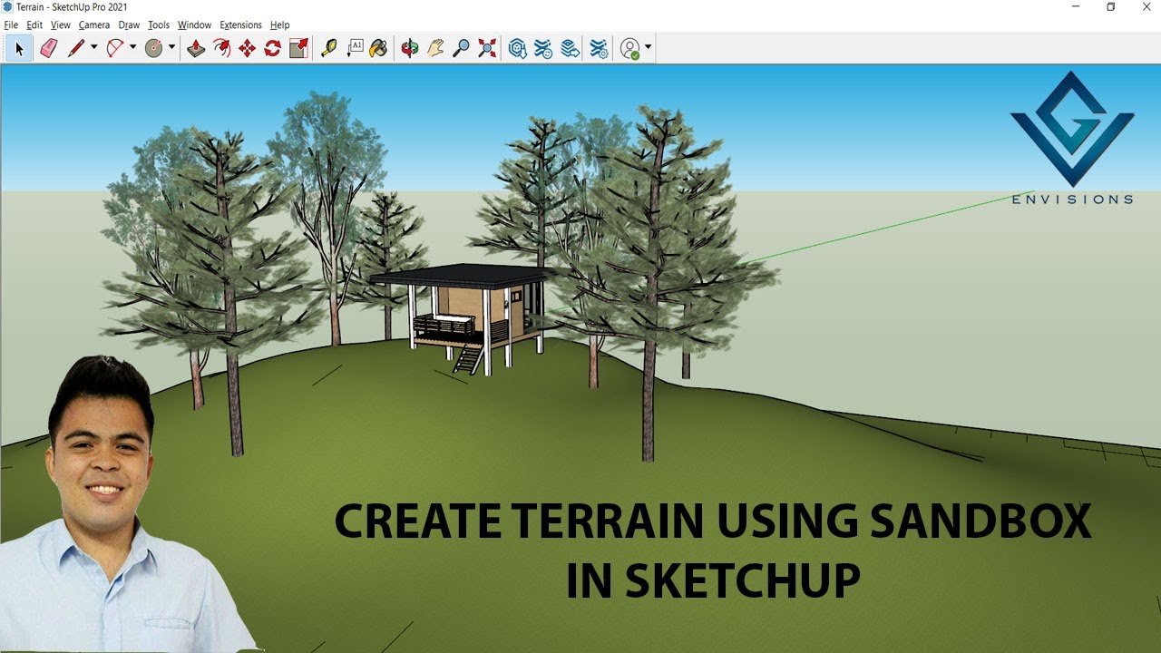 Как создать ландшафт с помощью песочницы в Sketchup I Учебное пособие GV Envisions