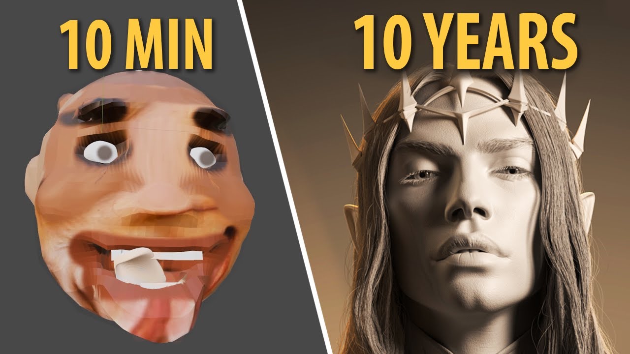 10 минут против 10 лет лепки