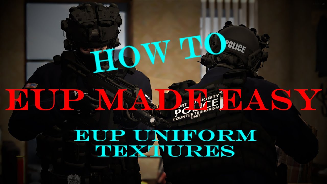 Making Custom EUP Textures FiveM 2021 | EUP Tutorial | FiveM Tutorials