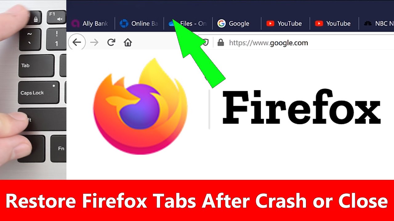 Как восстановить вкладки предыдущей сессии в Firefox после сбоя или случайного закрытия