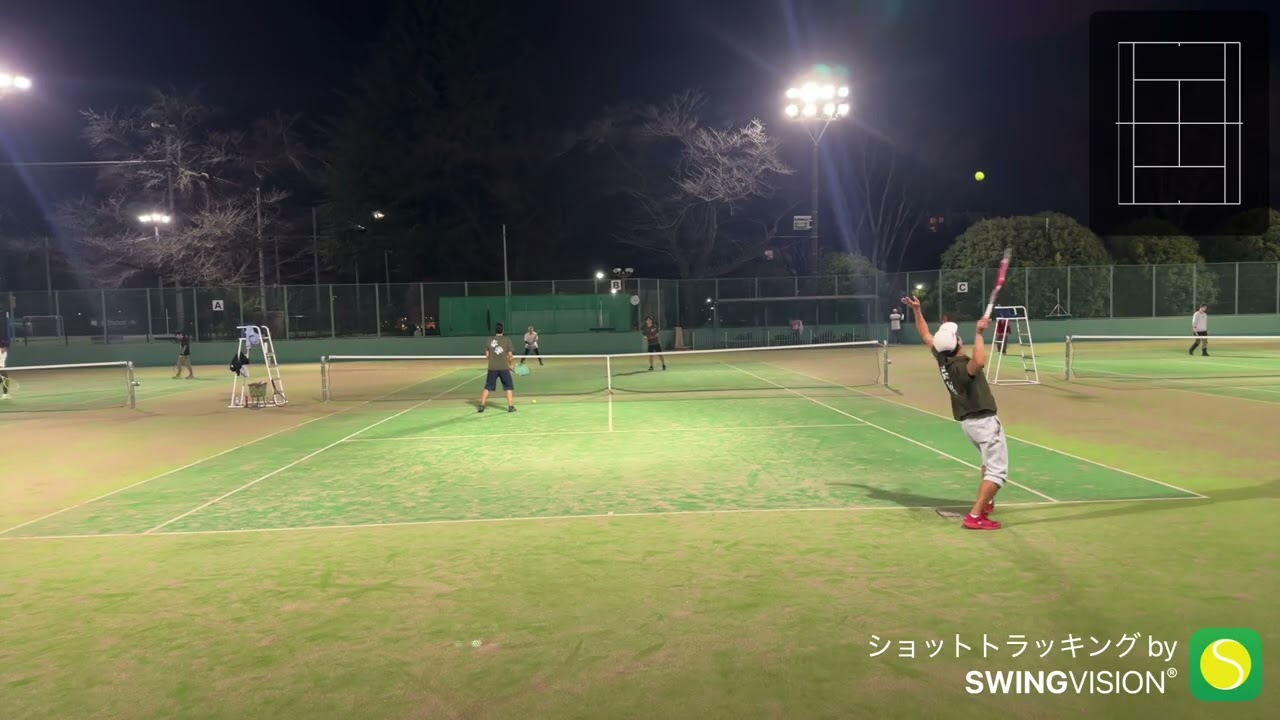 2026年2月27日　ダブルス練習　平野・後藤ＶＳ鈴木・勝見