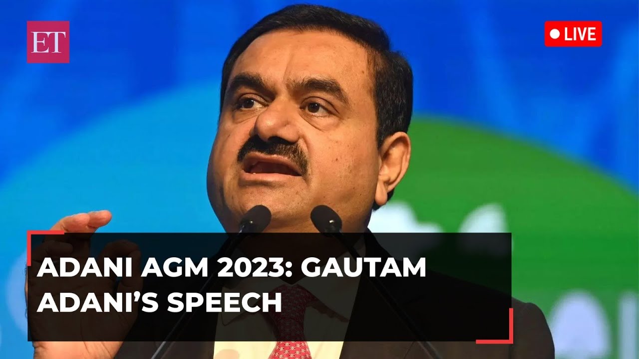 LIVE: Adani Group Annual General Meeting 2023 | Gautam Adani Speech