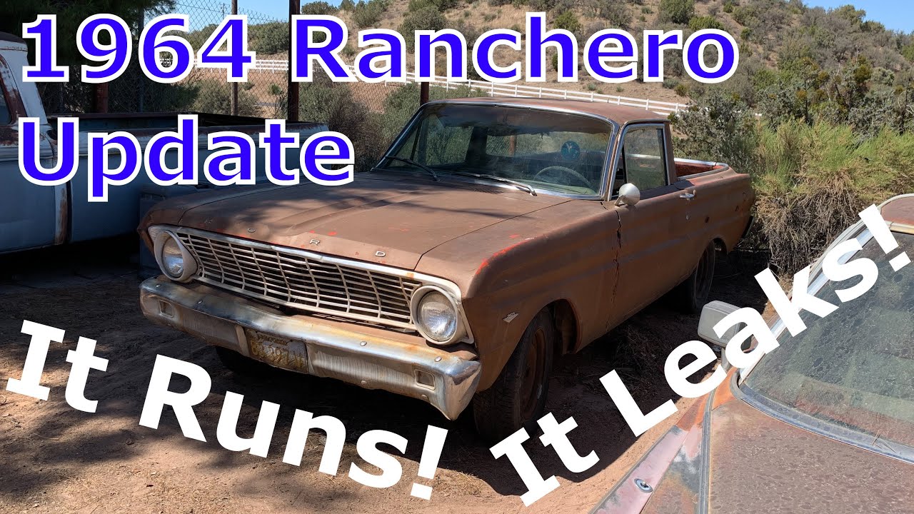 1964 Ford Falcon Ranchero Project Update - It Runs! It Idles! It Leaks!