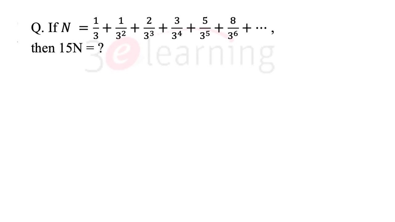 FGP : One of The Important Sequences | Cant Ignore | Algebra For CAT MBA Exam