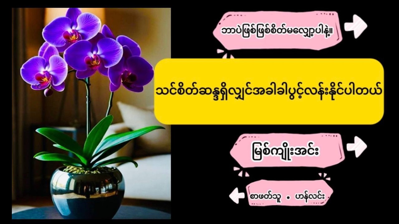 မြစ်ကျိုးအင်း // သင်စိတ်ဆန္ဒရှိလျှင်အခါခါပွင့်လန်းနိုင်ပါတယ် // ဝတ္ထုတို