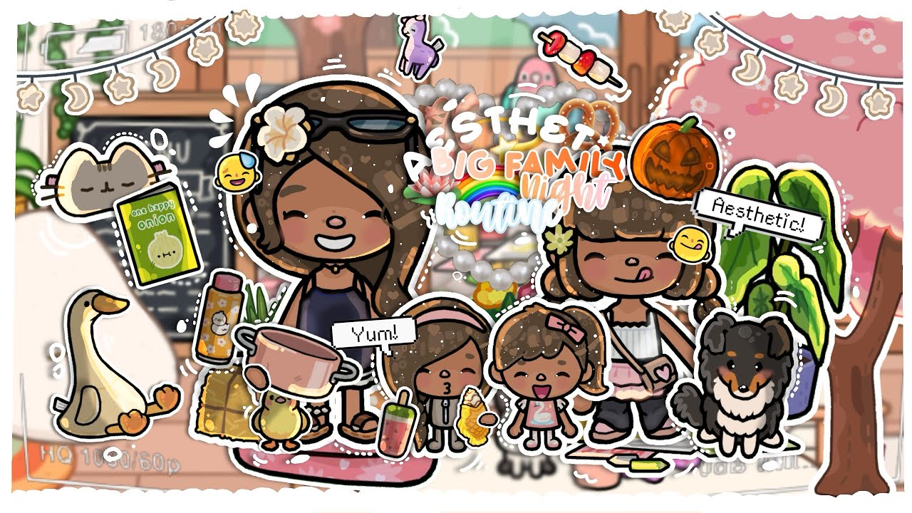 🏹*CHAOTIC* family night routine🪷||*VOICED🎙*||