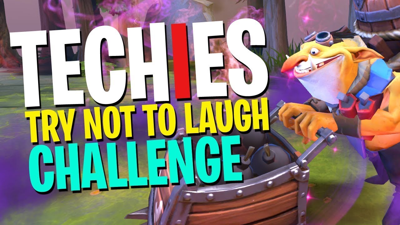 Techies Try Not to Laugh Challenge - DotA 2 Funny Moments