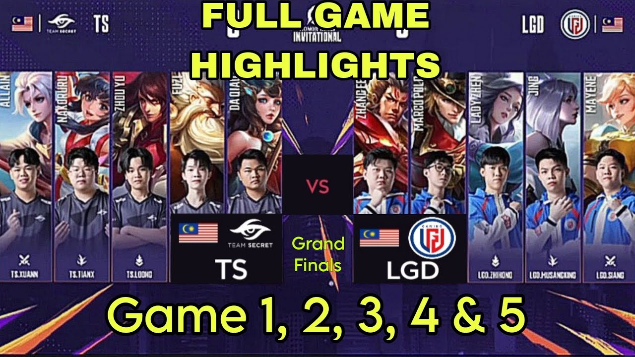 Team Secret vs LGD - Game 1, 2, 3, 4 &5 HIGHLIGHTS|HONOR OF KINGS INVITATIONAL S2 GRAND FINALS