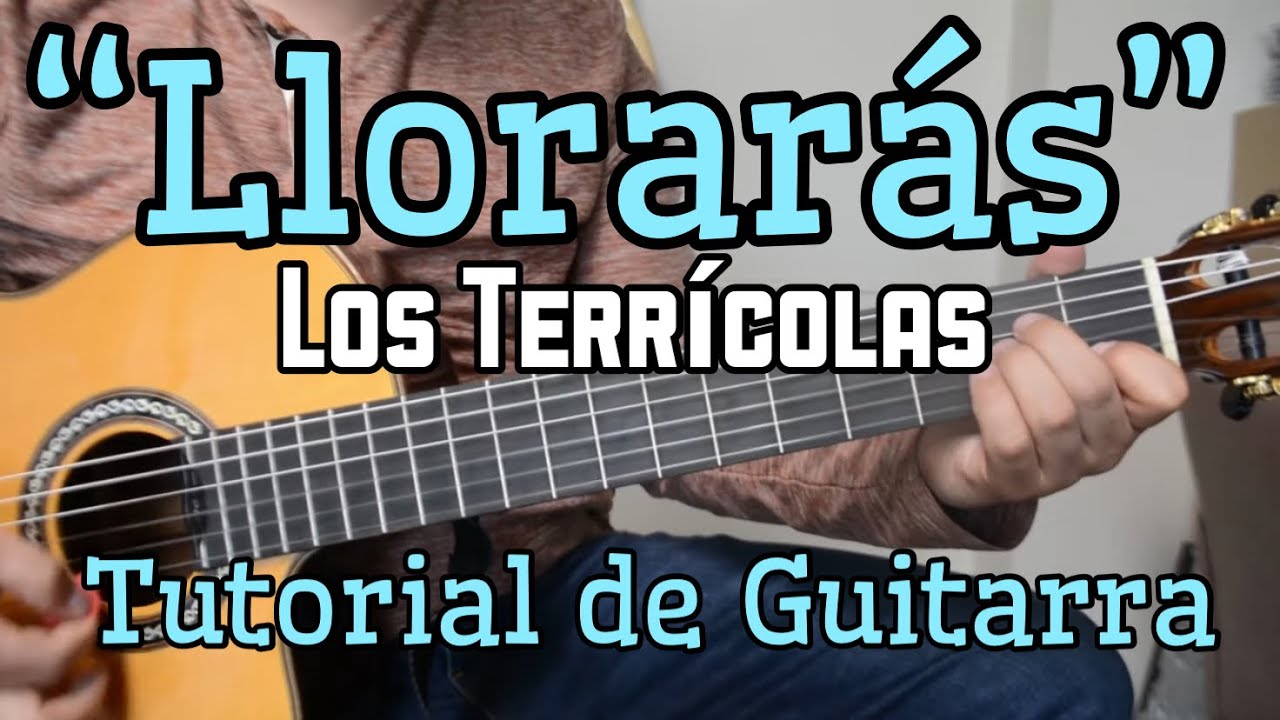 Lloraras - Tutorial de Guitarra ( Los Terricolas ) Para Principiantes