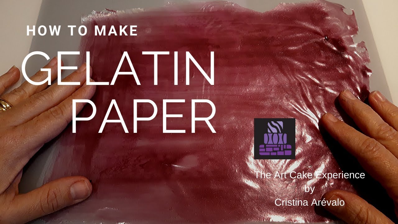 Gelatin Paper- How to make edible paper using gelatin.