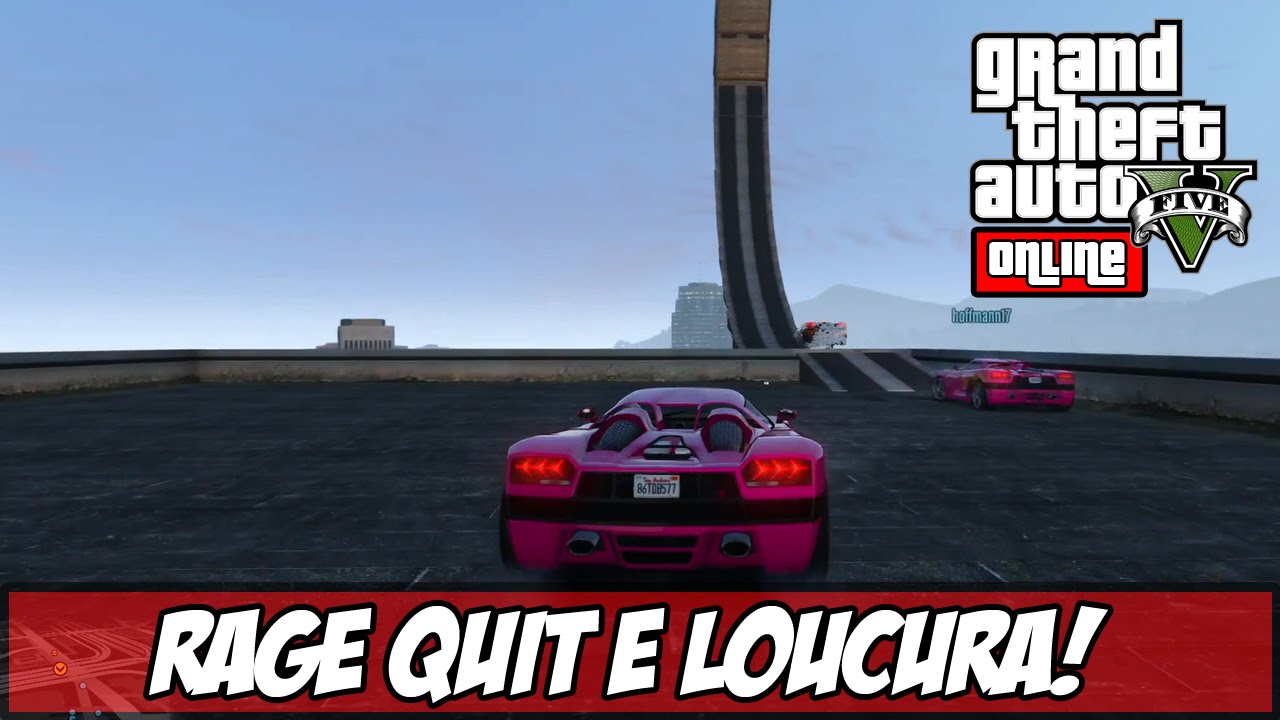 GTA V - Escorregando com Bunda e Rage Quit!!