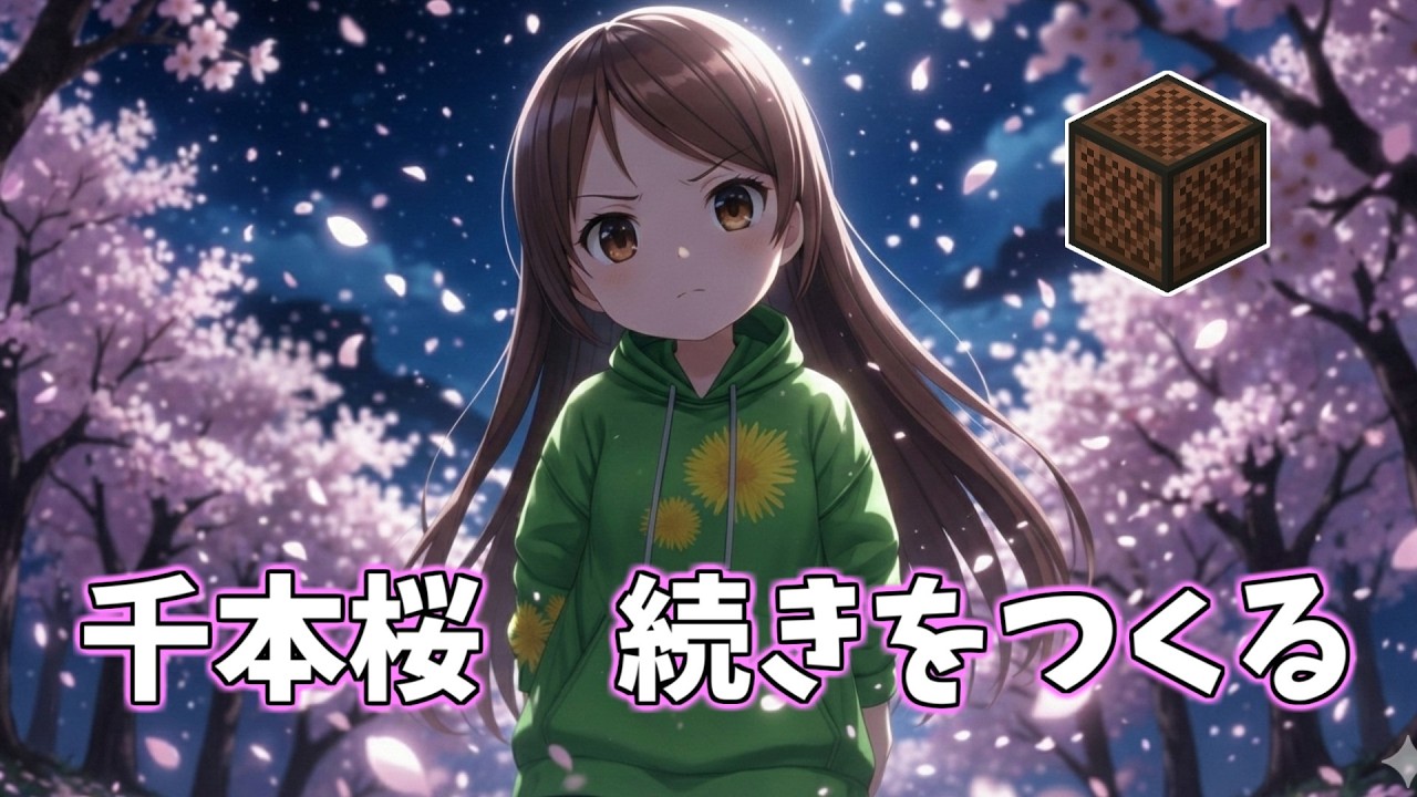 【 マインクラフト 】ほぼ無言  「千本桜」の続きを作るよ【 Minecraft 】