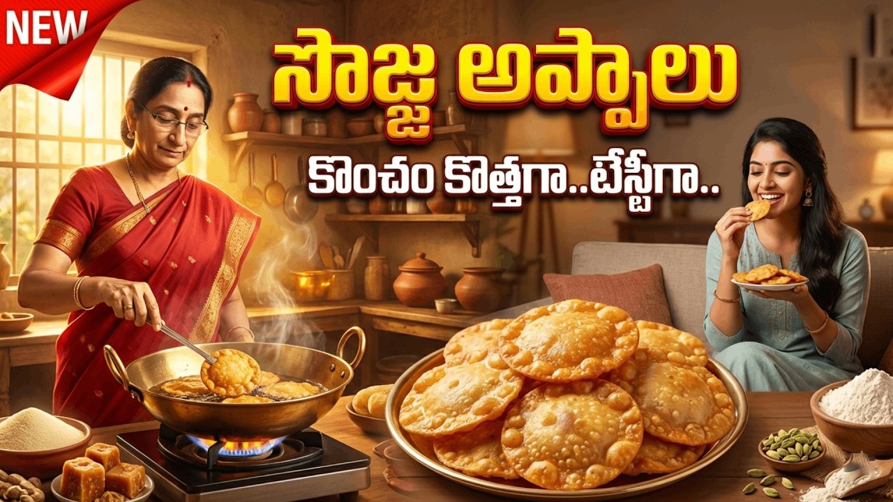 Traditional Sojja Appalu | Tasty & Healthy Sweet Recipe | Easy Home Cooking by Ramaa Raavi