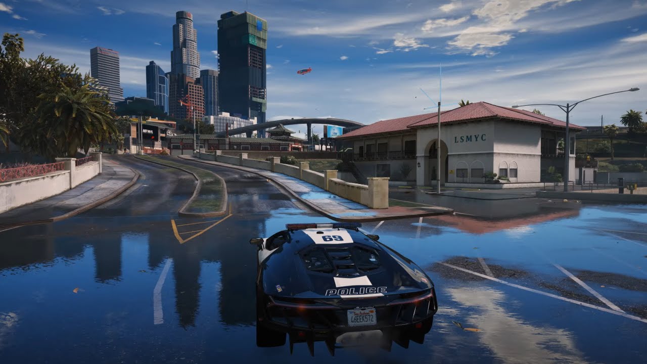 GTA - ULTRA HD Police Lamborghini ( Walkaround/Drive)