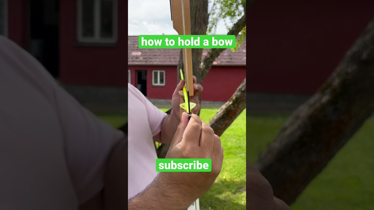 how to hold a bow #arrowandbow #archery #recurvebow #barebow #archer