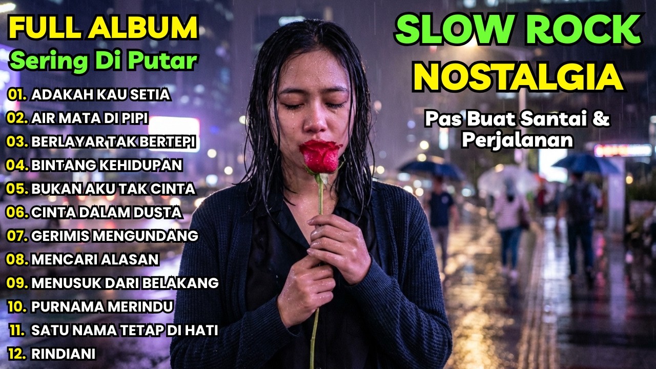 Kumpulan Lagu Slow Rock Nostalgia 90an 🔥 Temani Santai & Perjalanan Malam