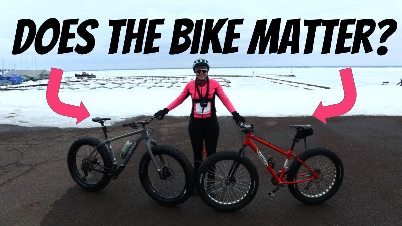 FAT BIKE Race on Straight ICE - Bike across the Bay