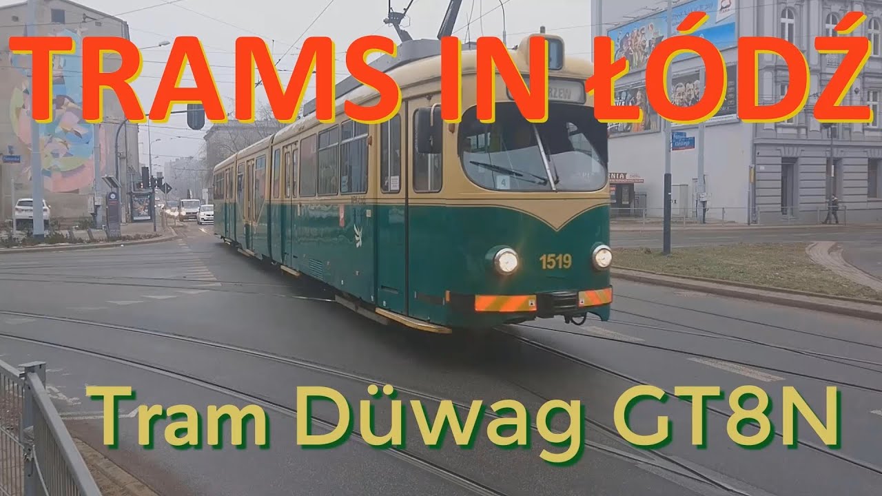Tramwaje w Łodzi. Düwag GT8N/Trams in Łódź Düwag GT8N.