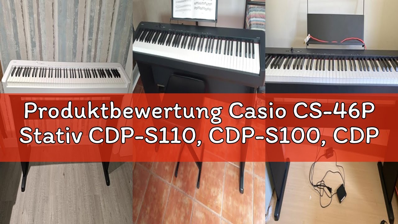 Produktbewertung Casio CS-46P Stativ CDP-S110, CDP-S100, CDP-S360, CDP-S350, schwarz