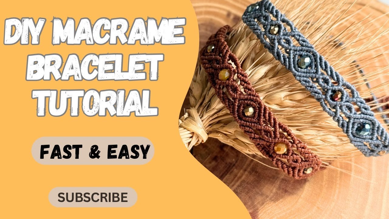 DIY Macrame Bracelet Tutorial |Fast & Easy
