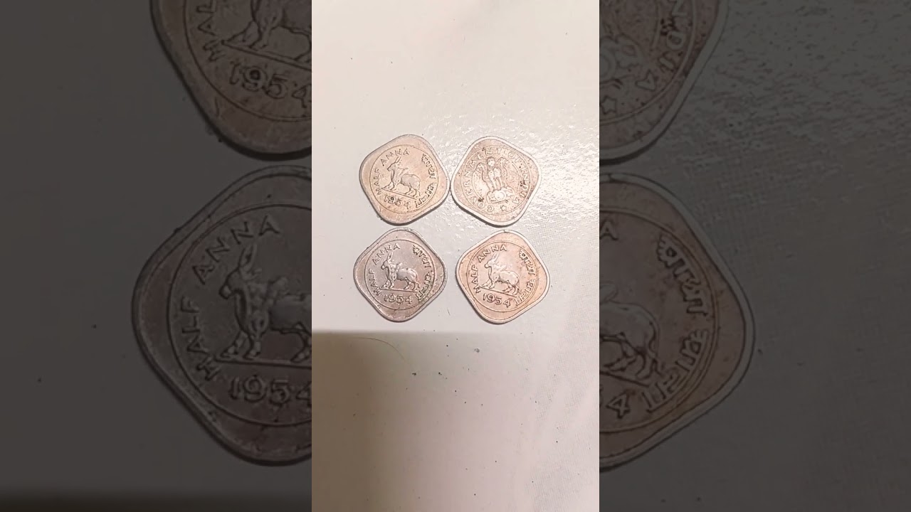 Half anna 1954. Good condition