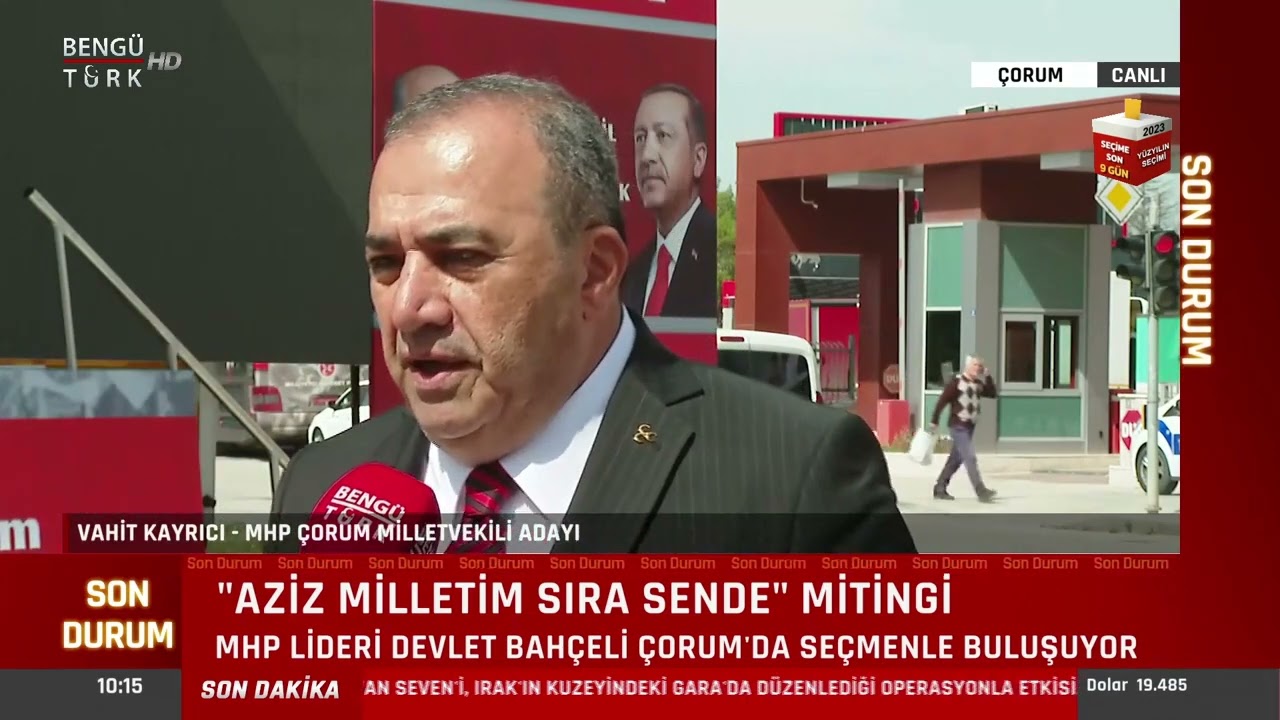 MHP ÇORUM MİLLETVEKİLİ ADAYI VAHİT KAYRICI ÇALIŞMALARINI ANLATTI