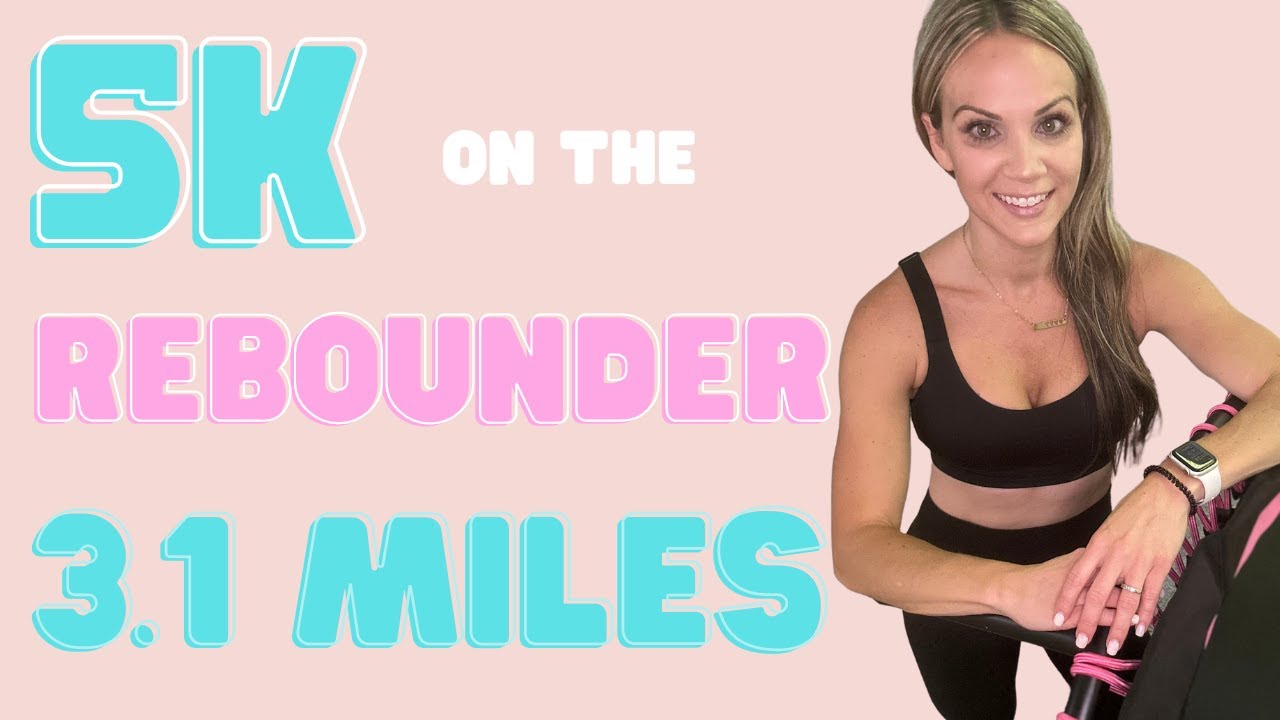 5K on the REBOUNDER Workout | 3.1 Miles Walking MINI TRAMPOLINE Workout | At Home Turkey Trot 2022
