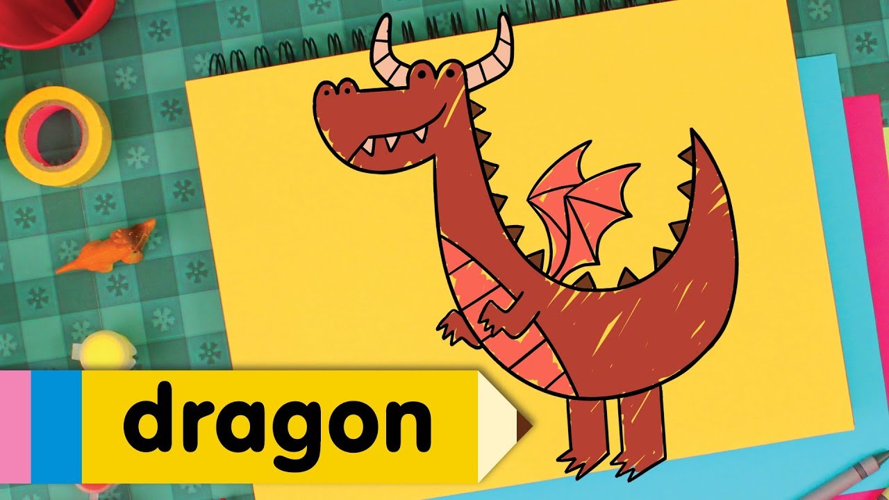 How to Draw A Dragon | Super Simple Draw | Step By Step