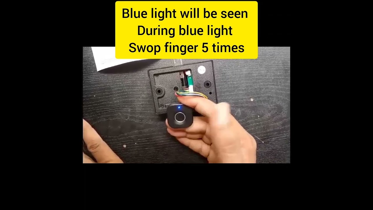 jenix biometric finger lock for drawer cabinet - how to register finger to unlock the lock