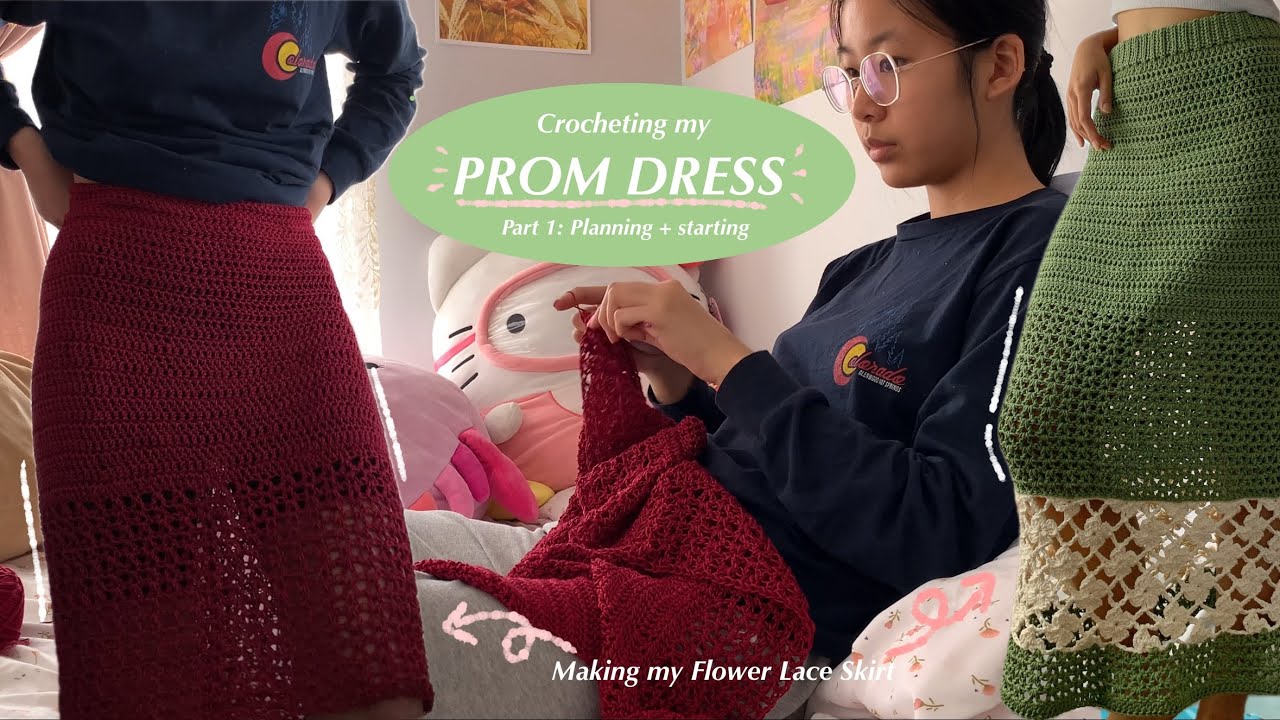 Crocheting my PROM DRESS!! (Part 1)