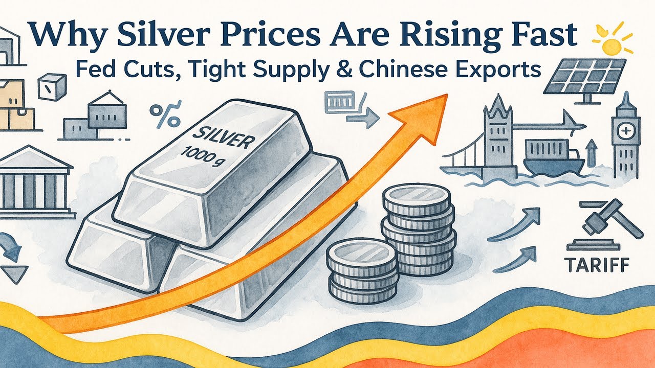 Why Silver Prices Are Rising Fast &mdash; Fed Cuts, Tight Supply & Chinese Exports