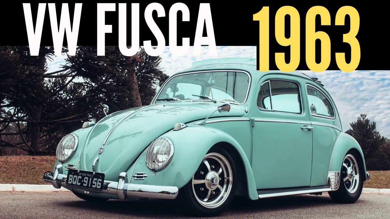 VW FUSCA 1963 AZUL PASTEL STANZIONE - ELE VOLTOU