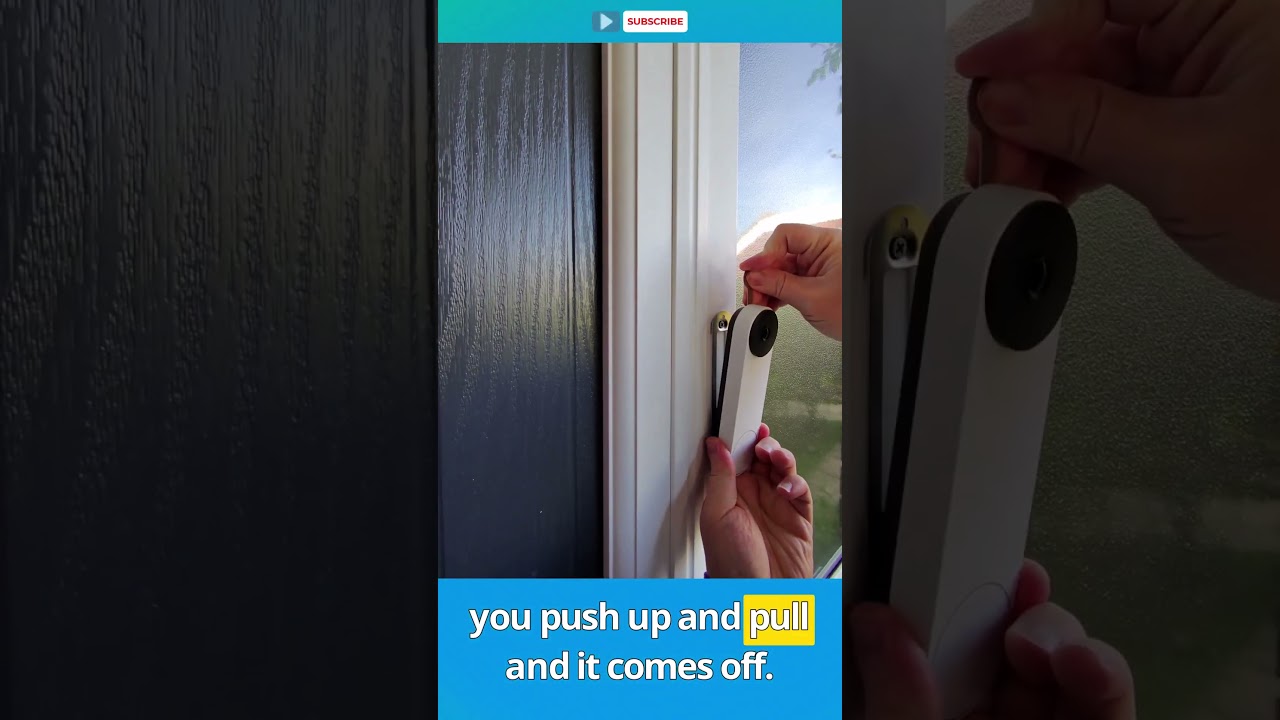 Jak zdemontować dzwonek Google Nest Doorbell, aby go naładować? #nest #google #doorbell