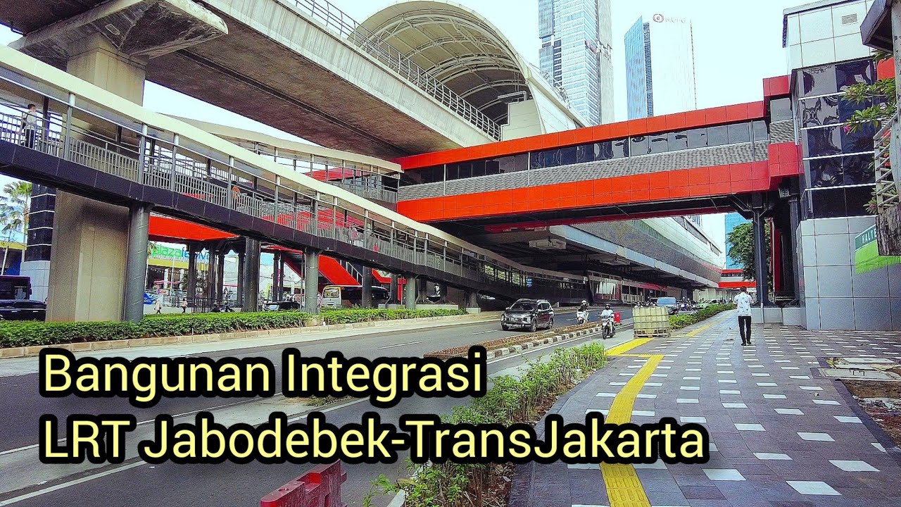 INTEGRASI LRT JABODEBEK - TRANSJAKARTA | Stasiun LRT Rasuna Said, Halte TransJakarta GOR Sumatri