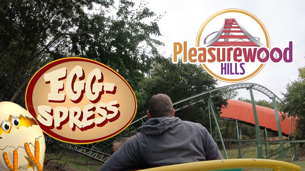 POV of EggSpress at Pleasurewood Hills ( formally Ladybird Coaster / Rattlesnake ) - 4k Hypersmooth