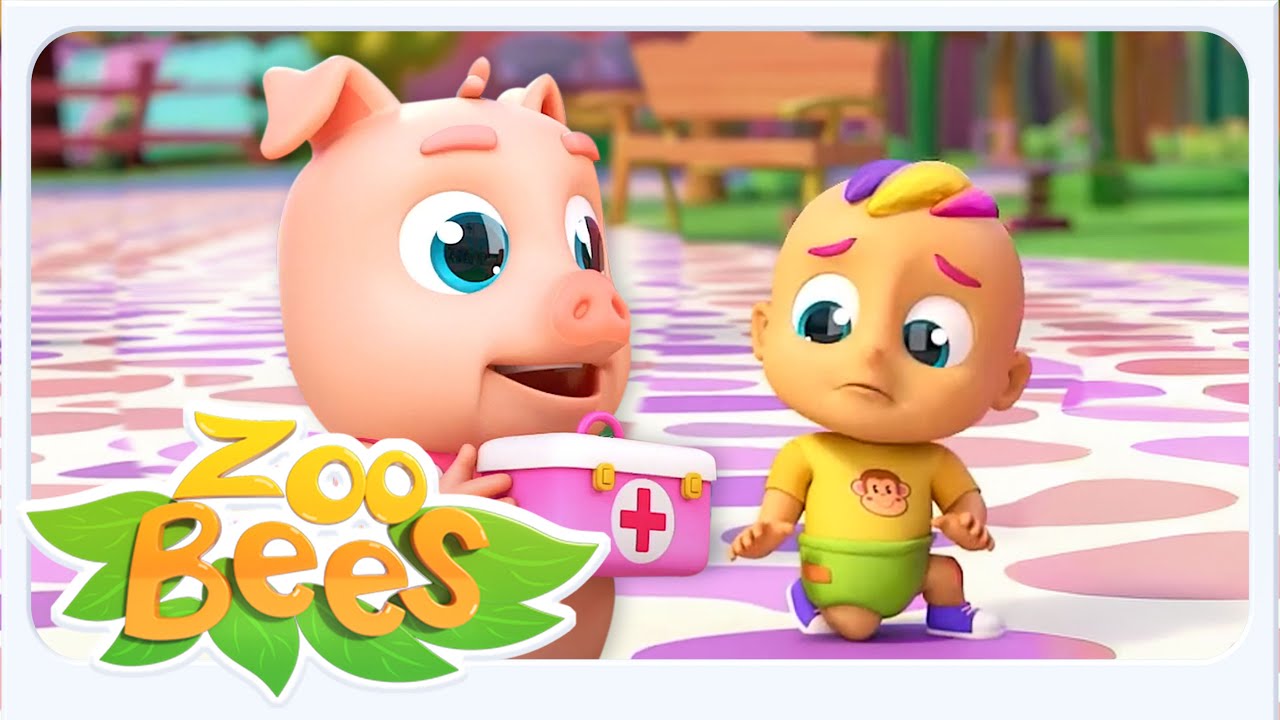 Boo Boo Canção para Crianças + Mais Rimas Português por Zoobees