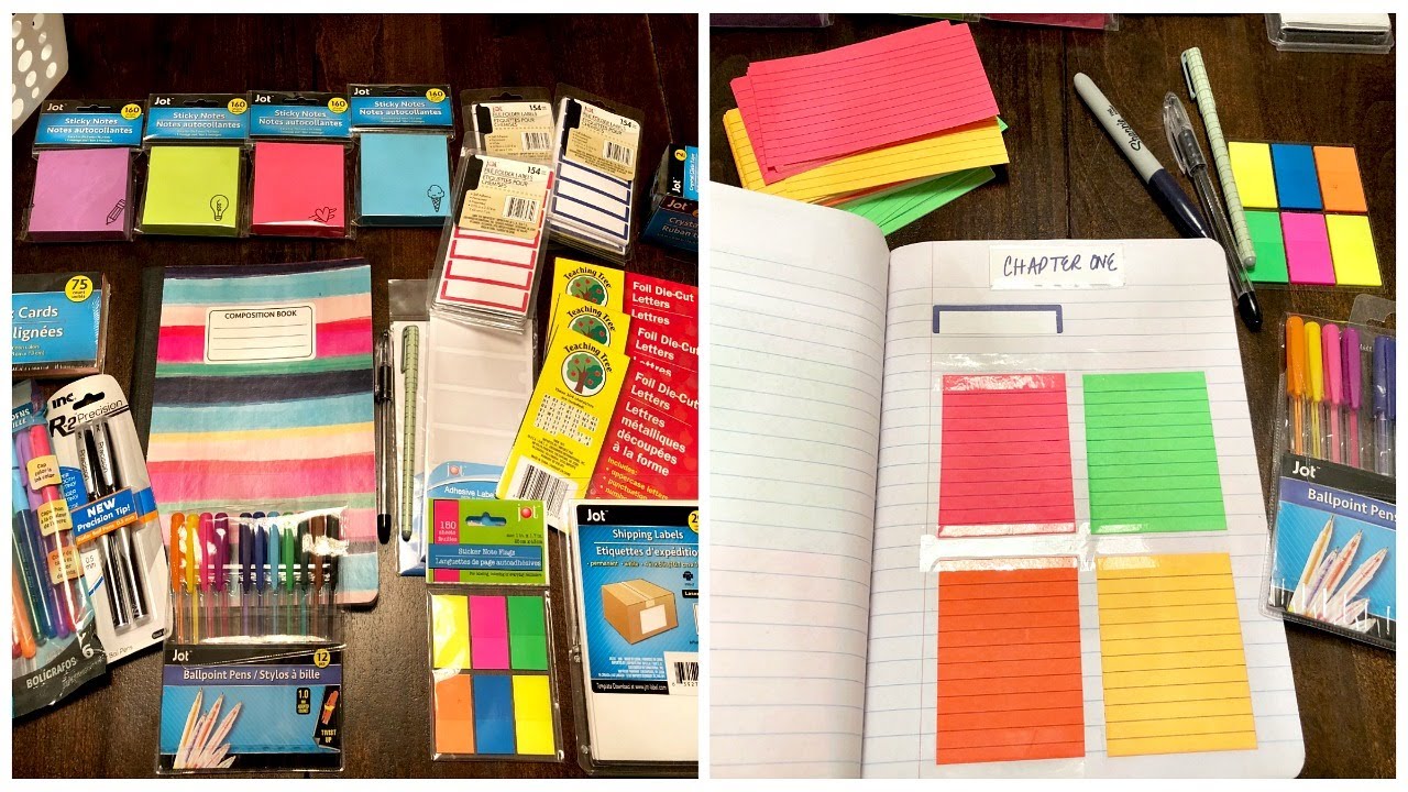 DOLLAR TREE WRITERS SUPPLIES + MY CHAPTER LAYOUTS