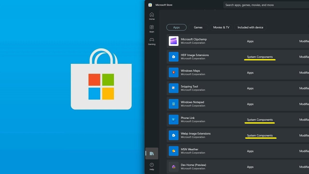 Microsoft Store System apps are now a whole lot easier to spot