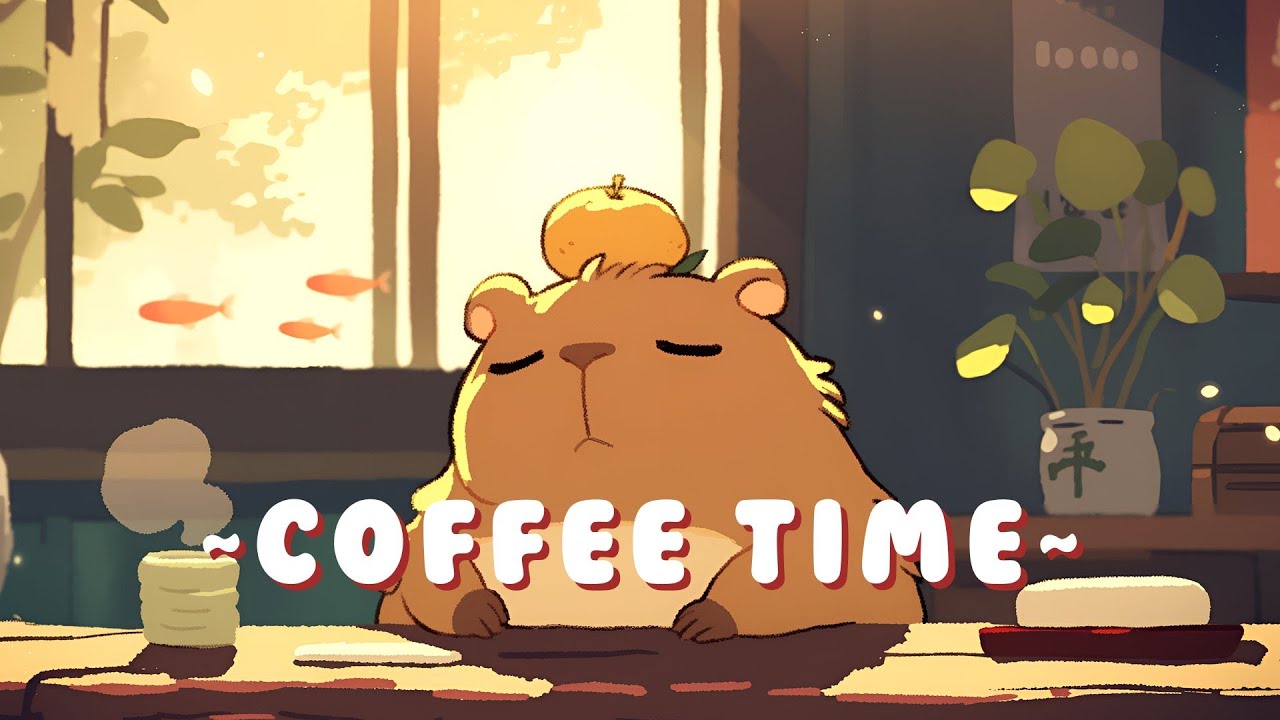 Capybara Lofi Collection - Ambient Study Beats Mix ~ Zen Moments ~ 🦫 🌙 📖 | Continuous Mix