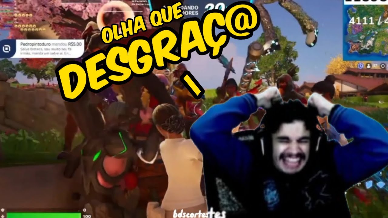 BISTECONE TILTANDO COM TELADORES NO FORTNITE 🤣#bistecone #fortnite