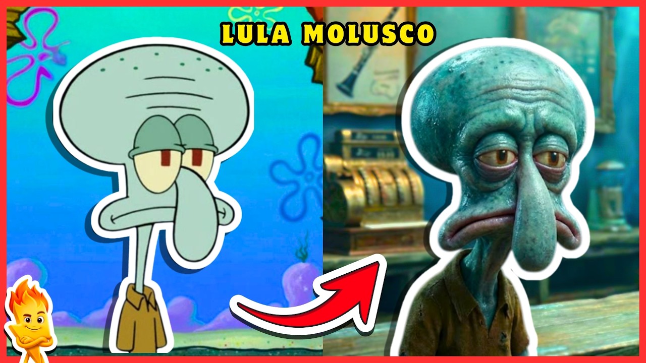 🧽🍍 BOB ESPONJA | 🔊 ADIVINHE PELA VOZ | Versão REAL dos Personagens 👀✨ #faíscamente #quiz
