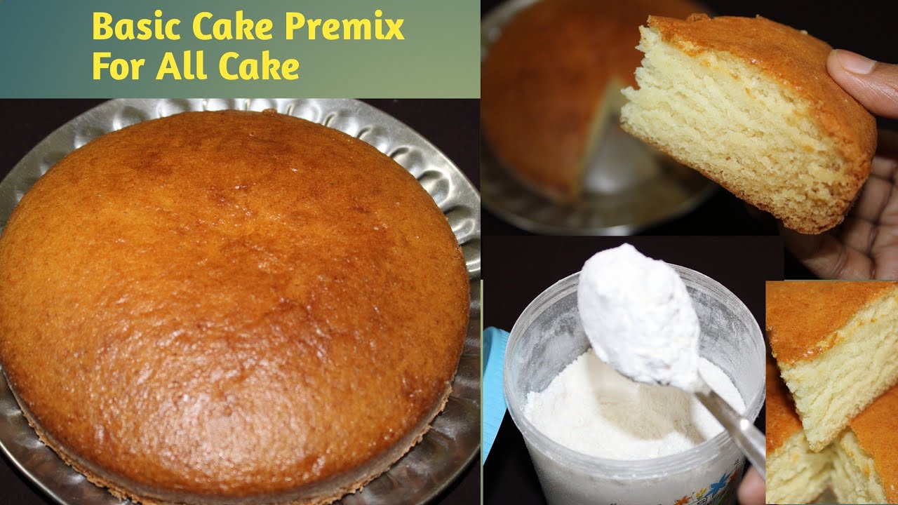 Basic Cake Premix For All Cakes|| Eggless Cake Premix| Soft And Spongy Cake Recipe| Homemade Premix|