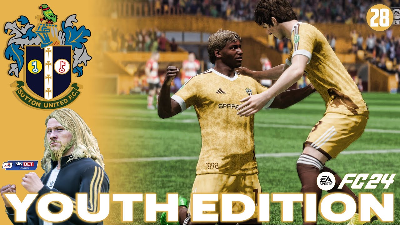 NEW SEASON, NEW KITS, NEW LEAGUE! | EA FC 24 CAREER MODE - YOUTH ACADEMY | SUTTON UNITED | EP28