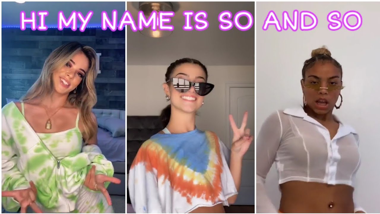 Hi My Name Is So and So - Tiktok Compilation | Ciara - Get Up ft. Chamillionaire