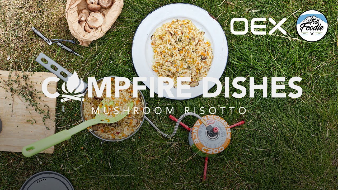 How to cook camping stove Mushroom Risotto | Fell Foodie x OEX