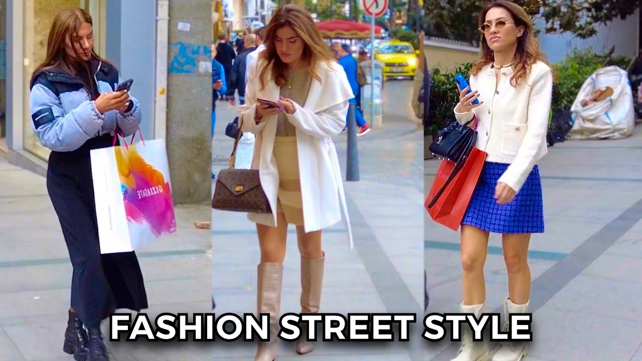 Street Style In Istanbul Autumn /Winter Outfit Ideas What To Wear in October [4K Ultra 👗👛👠