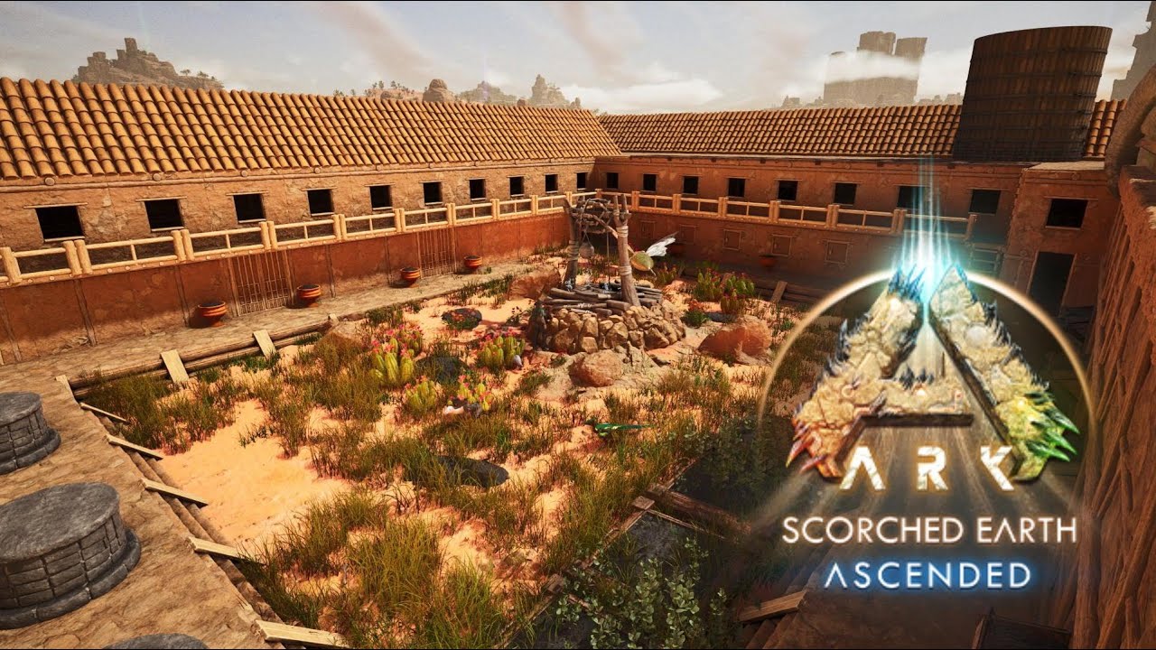 I built an Adobe Villa in Ascended Scorched Earth!